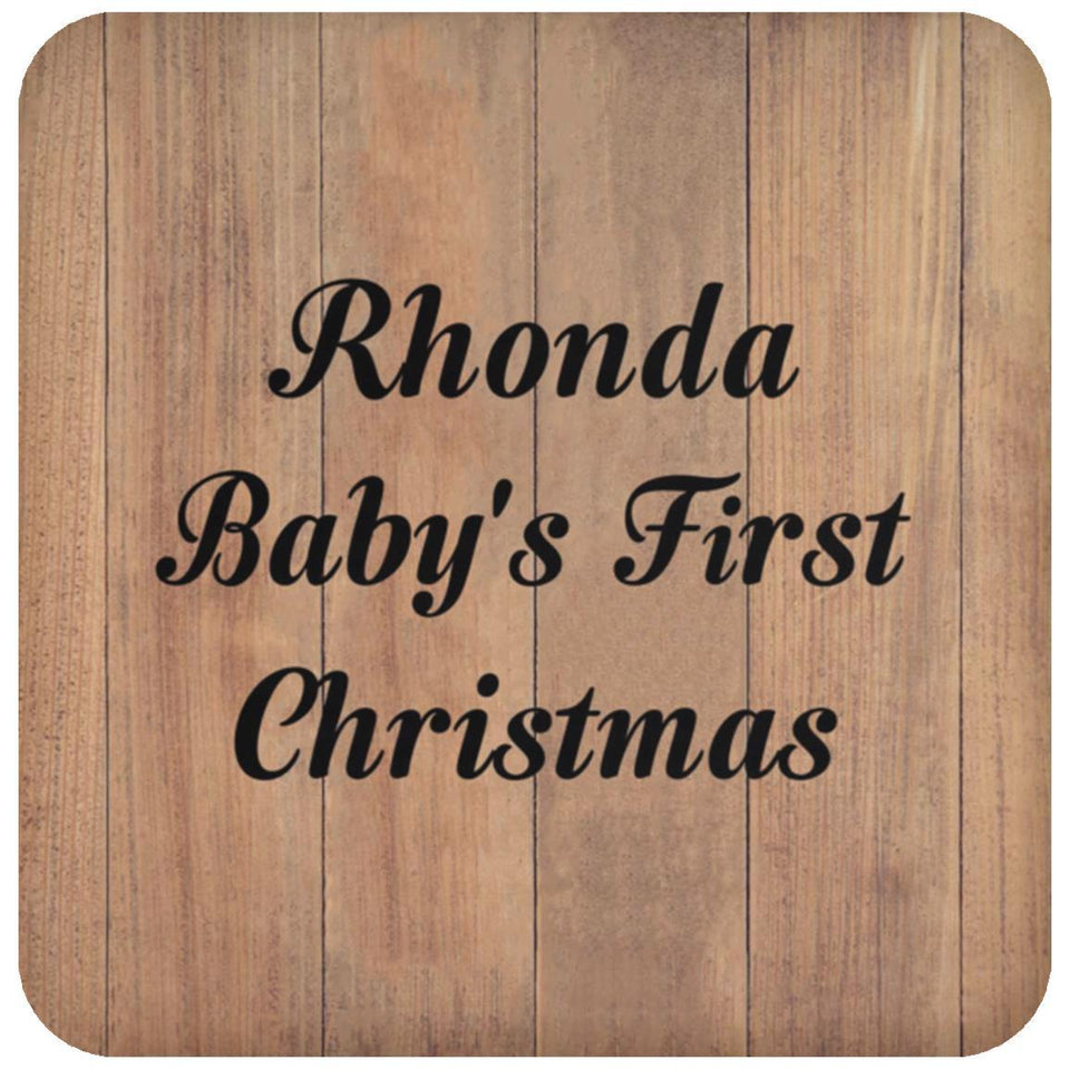 Rhonda Baby's First Christmas - Drink Coaster C