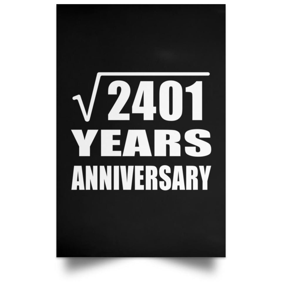 49th Anniversary Square Root of 2401 Years Anniversary - Poster Portrait