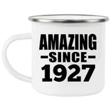 97th Birthday Amazing Since 1927 - 12oz Camping Mug