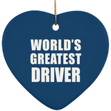 World's Greatest Driver - Heart Ornament