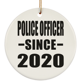 Police Officer Since 2020 - Circle Ornament