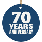 70th Anniversary 70 Years Anniversary - Circle Ornament