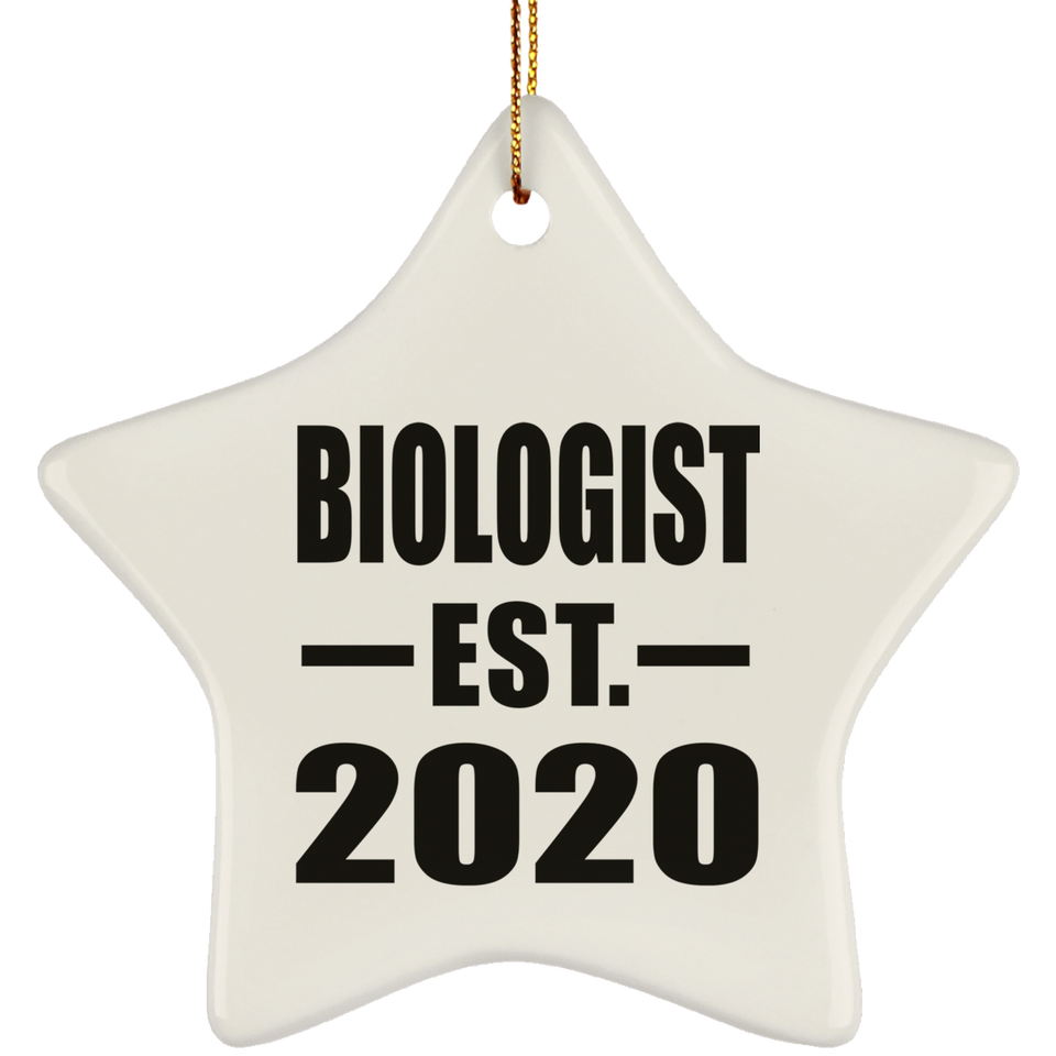 Biologist Established EST. 2020 - Star Ornament