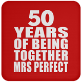 50th Anniversary 50 Years Of Being Mrs Perfect - Drink Coaster