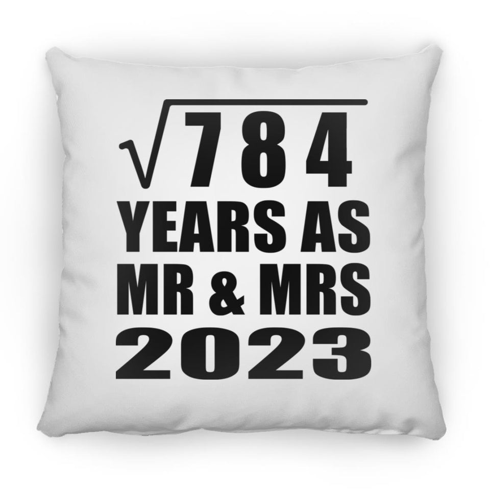 28th Anniversary Square Root of 784 Years As Mr & Mrs 2023 - Throw Pillow