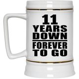 11th Anniversary 11 Years Down Forever to Go - Beer Stein