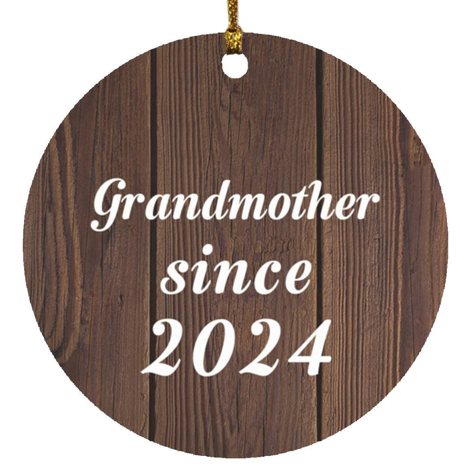 Grandmother Since 2024 - Circle Ornament D