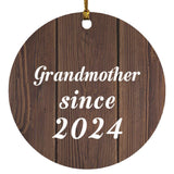 Grandmother Since 2024 - Circle Ornament D
