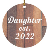 Daughter Established Est. 2022 - Circle Ornament E