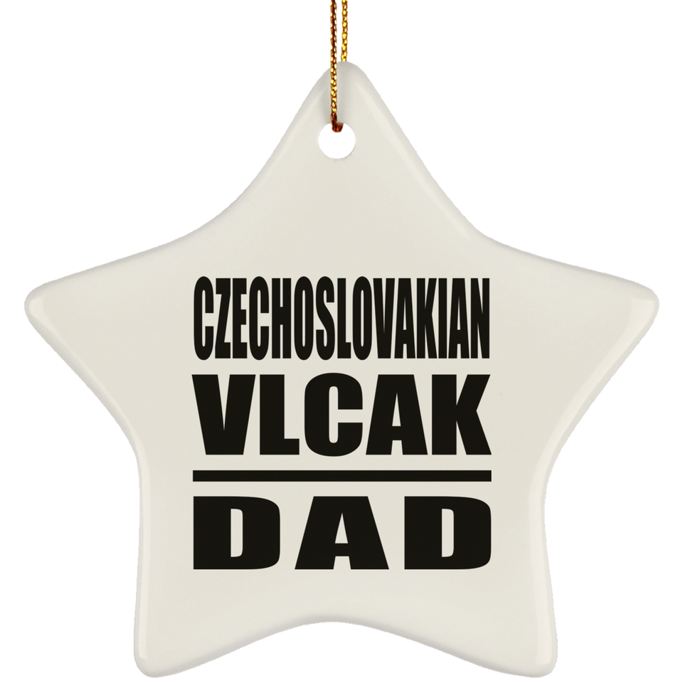 Czechoslovakian Vlcak Dad - Star Ornament