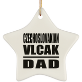 Czechoslovakian Vlcak Dad - Star Ornament