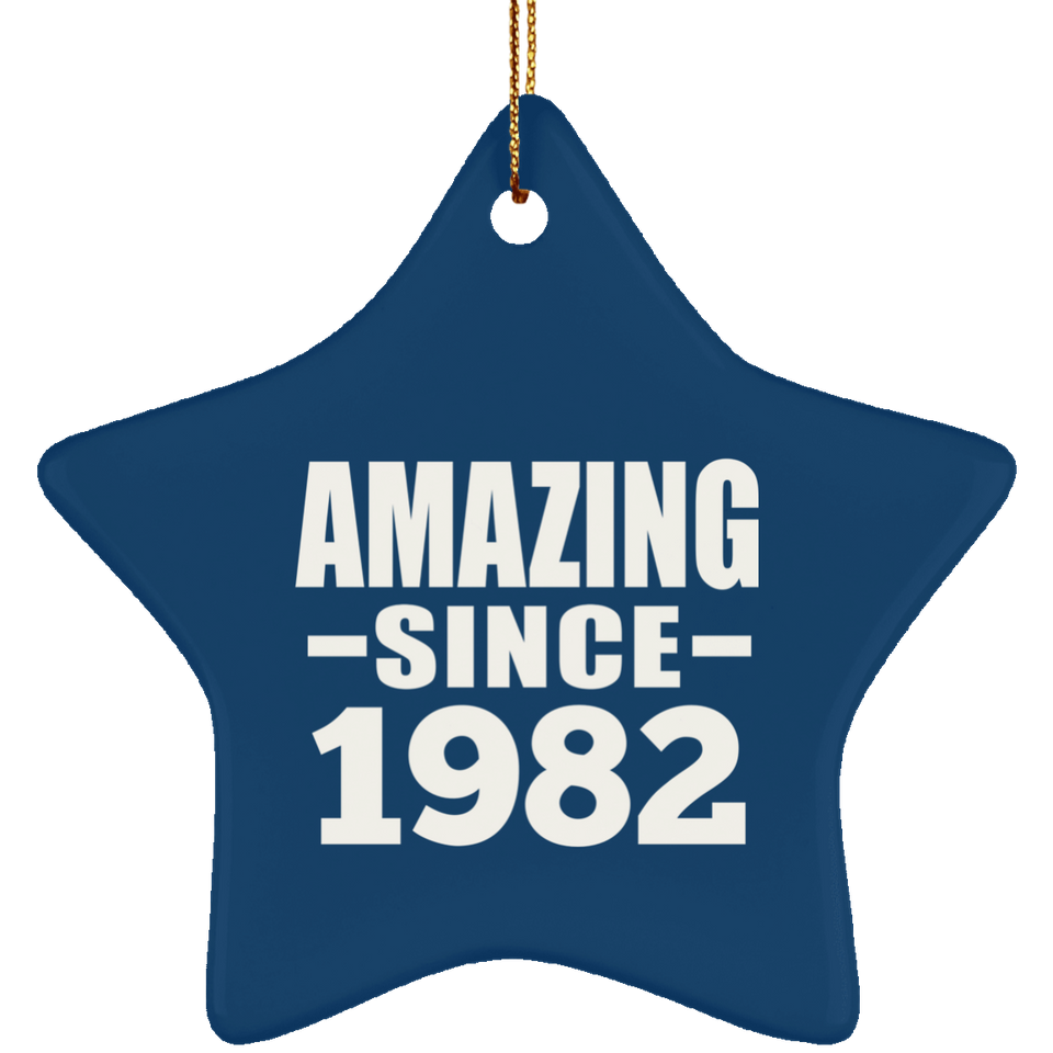 42nd Birthday Amazing Since 1982 - Star Ornament