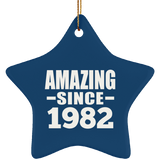 42nd Birthday Amazing Since 1982 - Star Ornament