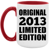 11th Birthday Original 2013 Limited Edition - 15oz Accent Mug Red