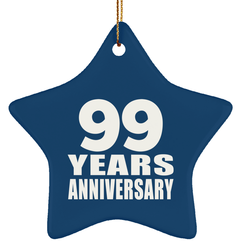 99th Anniversary 99 Years - Star Ornament