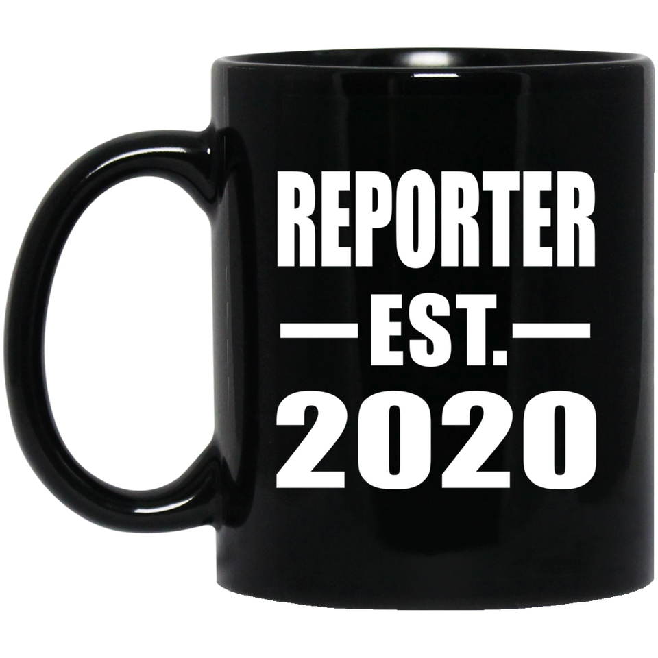 Reporter Established EST. 2020 - 11oz Coffee Mug Black