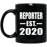 Reporter Established EST. 2020 - 11oz Coffee Mug Black