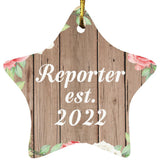 Reporter Established Est. 2022 - Star Ornament B