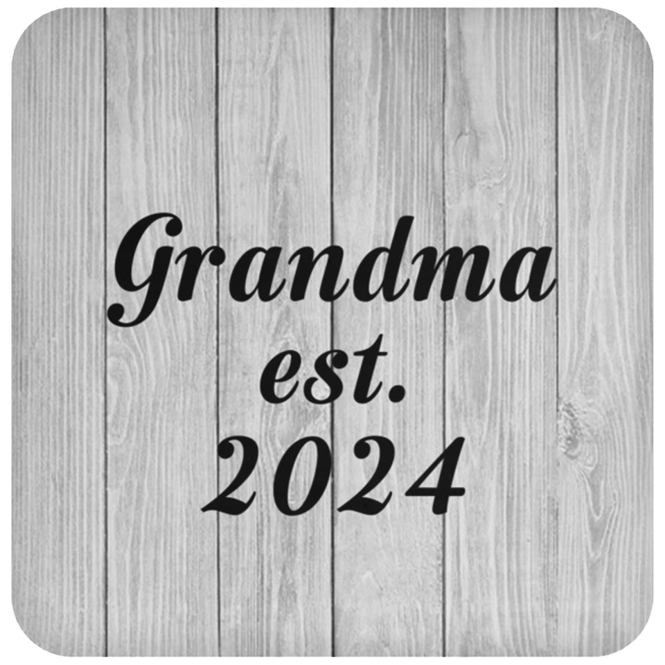Grandma Established Est. 2024 - Drink Coaster F