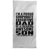 Proud Corporate Executive Dad Of Awesome Son - Hand Towel