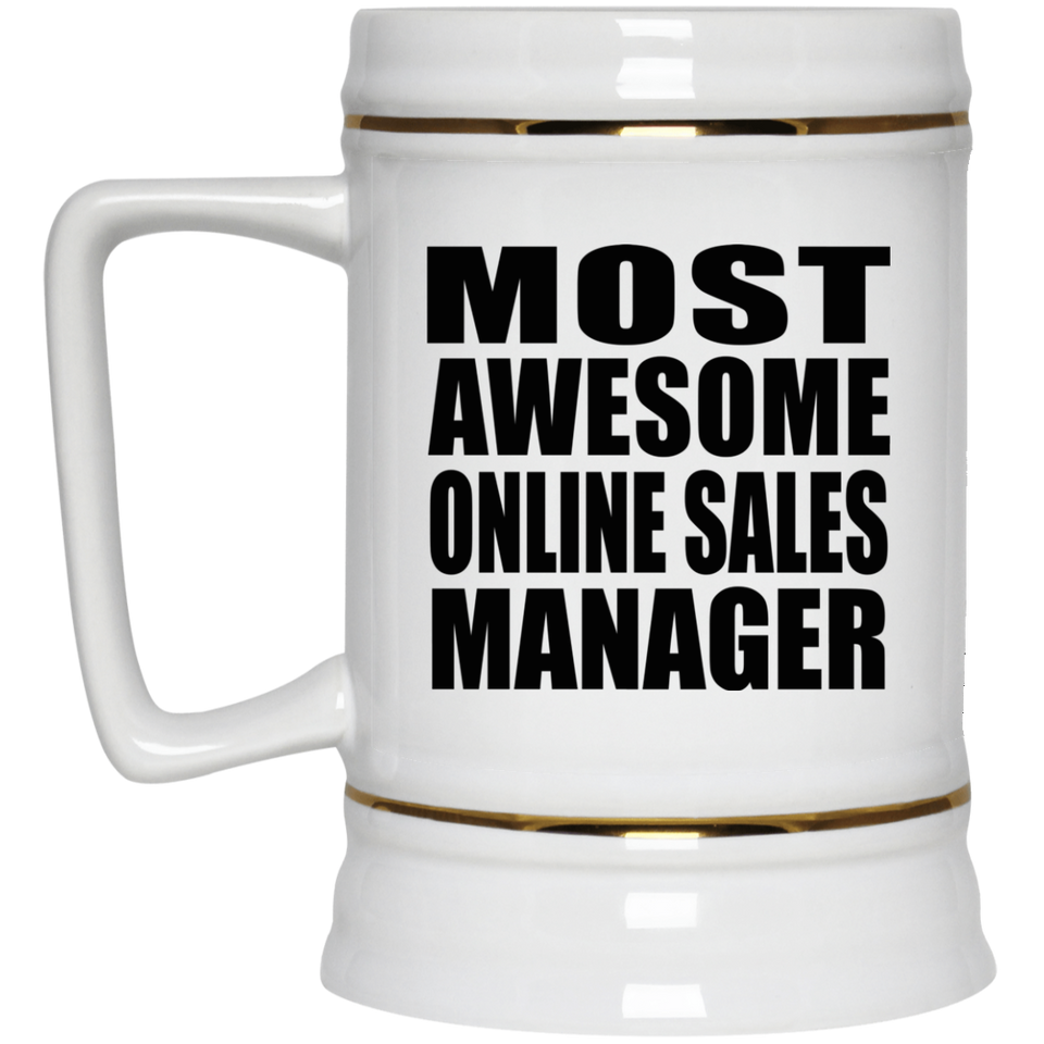 Most Awesome Online Sales Manager - Beer Stein