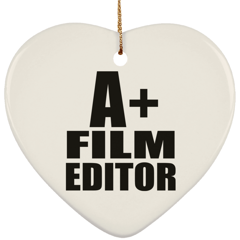 A+ Film Editor - Heart Ornament
