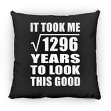 36th Birthday Took Square Root of 1296 Years To Look Good - Throw Pillow Black