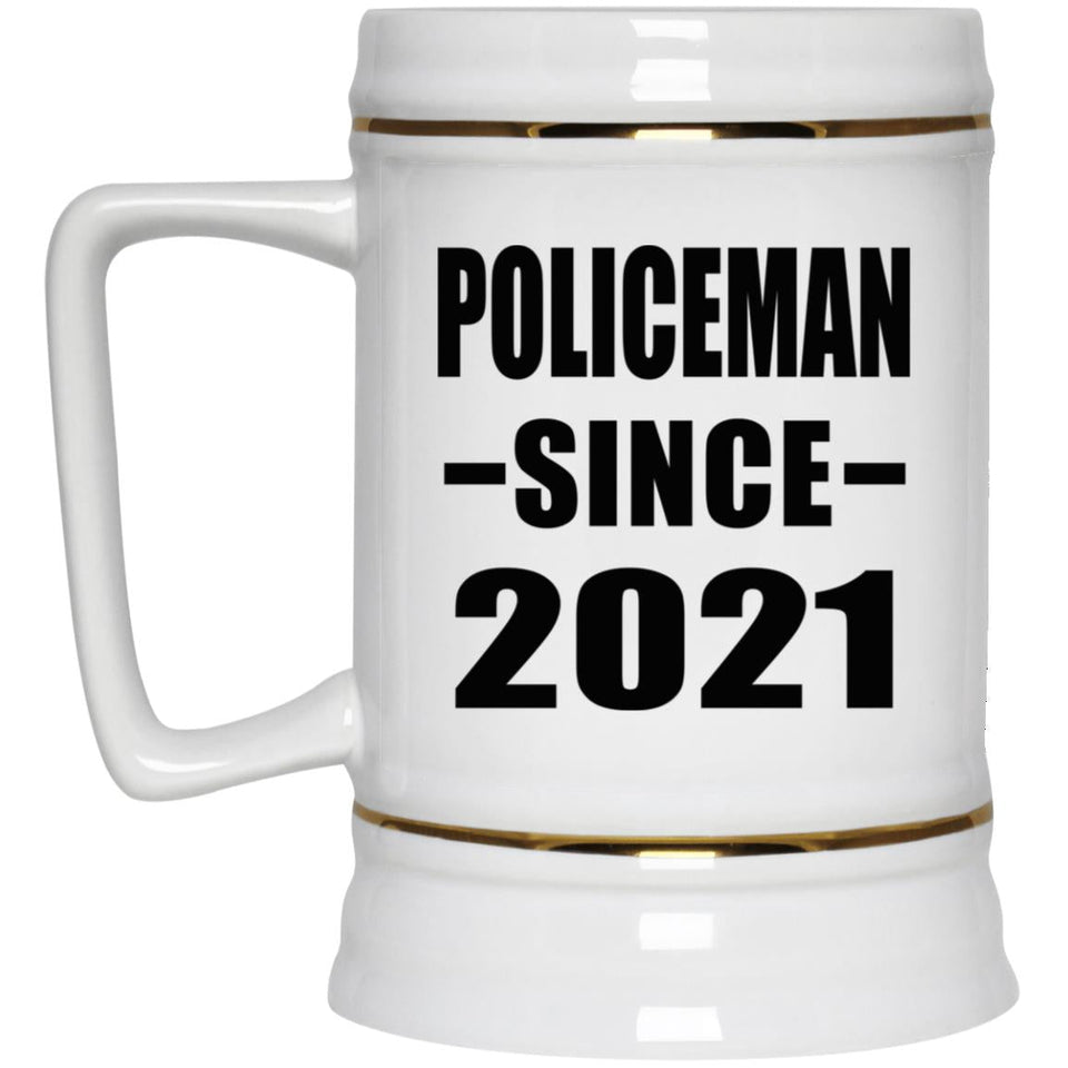 Policeman Since 2021 - Beer Stein