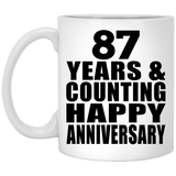 Happy 87th Anniversary 87 Years & Counting - 11 Oz Coffee Mug