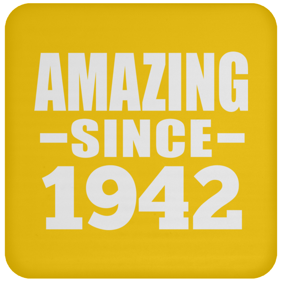 82nd Birthday Amazing Since 1942 - Drink Coaster