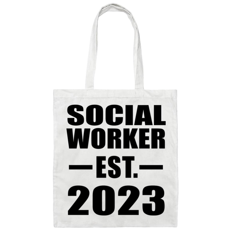 Social Worker Established EST. 2023 - Tote Bag White