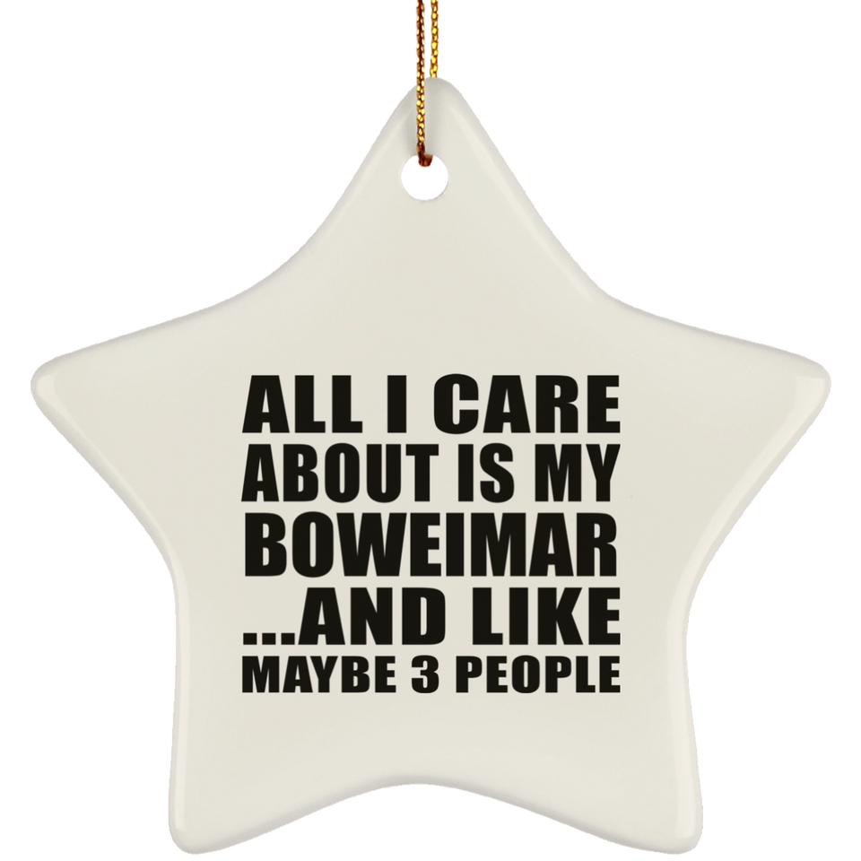 All I Care About Is My Boweimar - Star Ornament