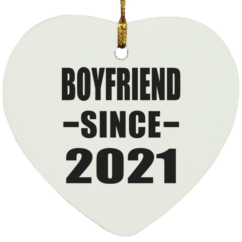 Boyfriend Since 2021 - Heart Ornament