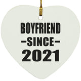 Boyfriend Since 2021 - Heart Ornament