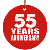 55th Anniversary 55 Years Anniversary - Circle Ornament