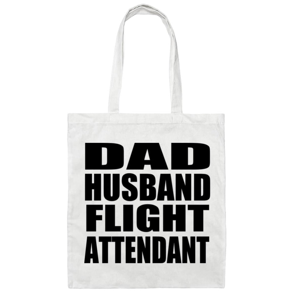 Dad Husband Flight Attendant - Tote Bag White