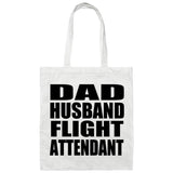Dad Husband Flight Attendant - Tote Bag White