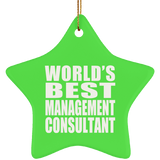 World's Best Management Consultant - Star Ornament