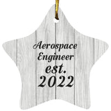 Aerospace Engineer Established Est. 2022 - Star Ornament F