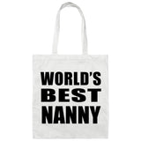 World's Best Nanny - Tote Bag White