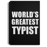 World's Greatest Typist - Canvas Portrait