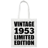 71st Birthday Vintage 1953 Limited Edition - Tote Bag White