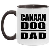 Canaan Dog Dad - 11oz Accent Mug Black