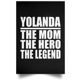 Yolanda The Mom The Hero The Legend - Poster Portrait