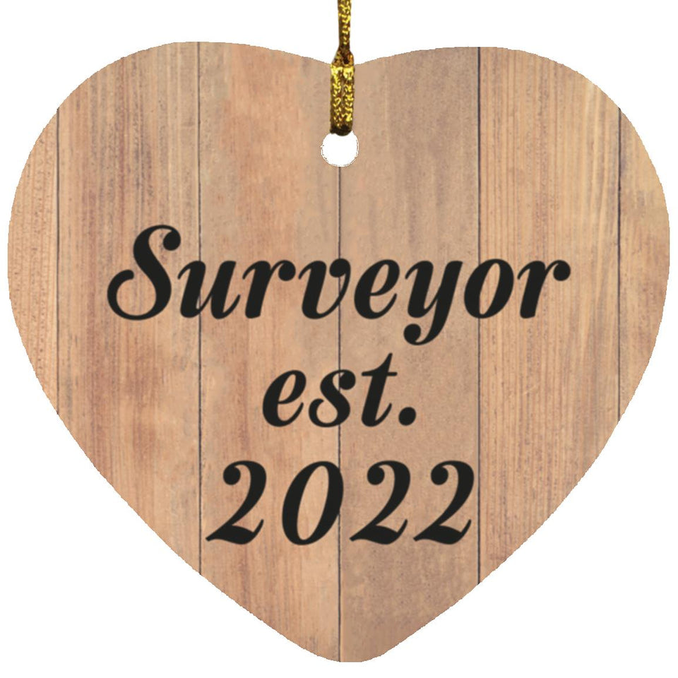 Surveyor Established Est. 2022 - Heart Ornament C