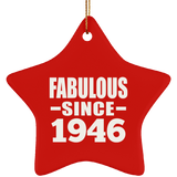 78th Birthday Fabulous Since 1946 - Star Ornament