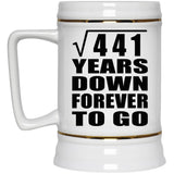 21st Anniversary Square Root of 441 Years Down Forever To Go - Beer Stein