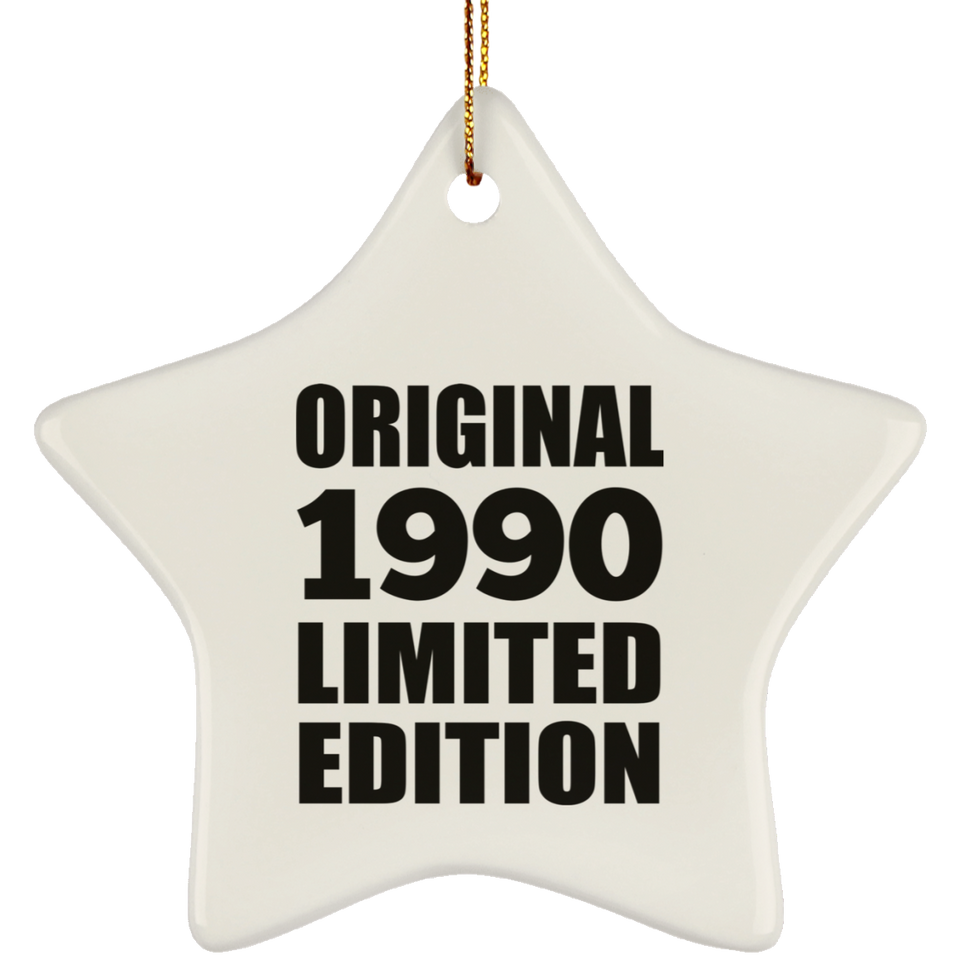 34th Birthday Original 1990 Limited Edition - Star Ornament
