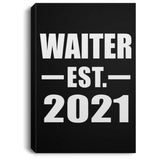 Waiter Established EST. 2021 - Canvas Portrait