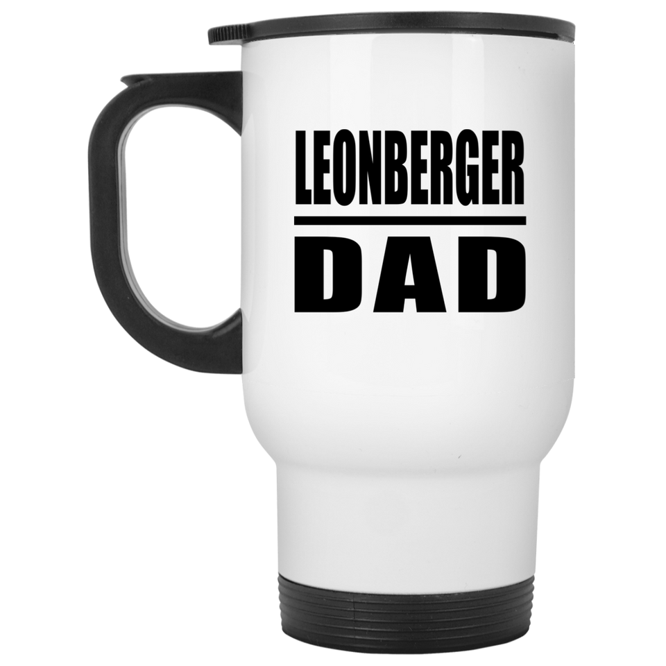 Leonberger Dad - White Travel Mug